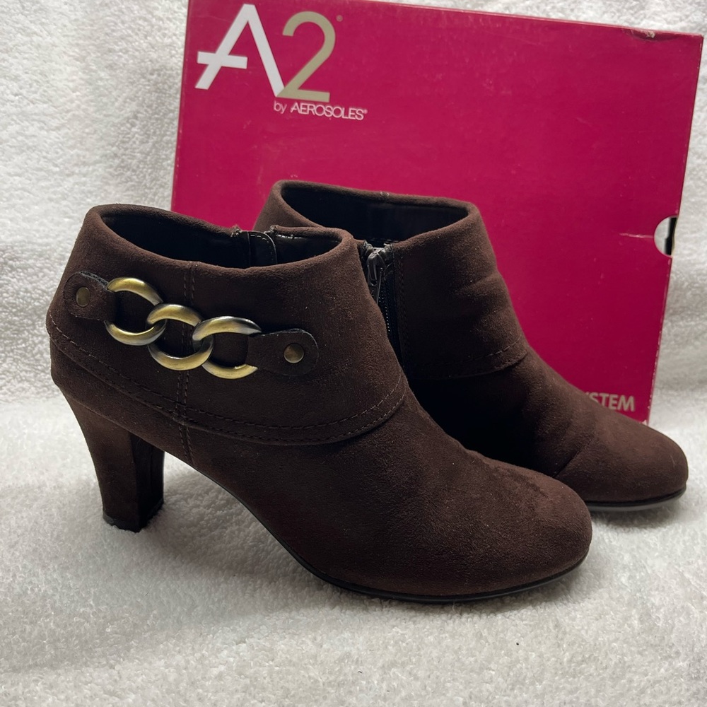 A2 by Aerosoles Women's Brown Ankle Boots